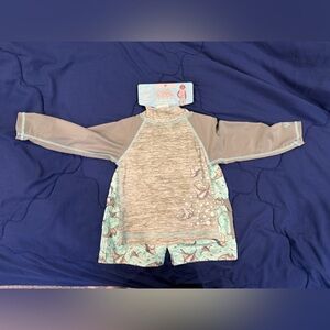 Boys Long Sleeve Rash Guard, Bathing suit and Hat